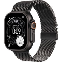 APPLE Watch Ultra 3 GPS + Cellular Black Titanium Case Titanium Milanese Loop & Large Smartwatch