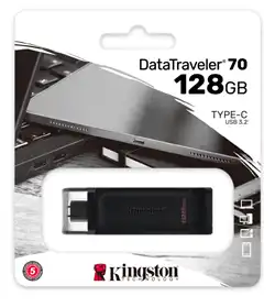 Kingston DataTraveler 70 USB Stick - 128GB (Type-C)
